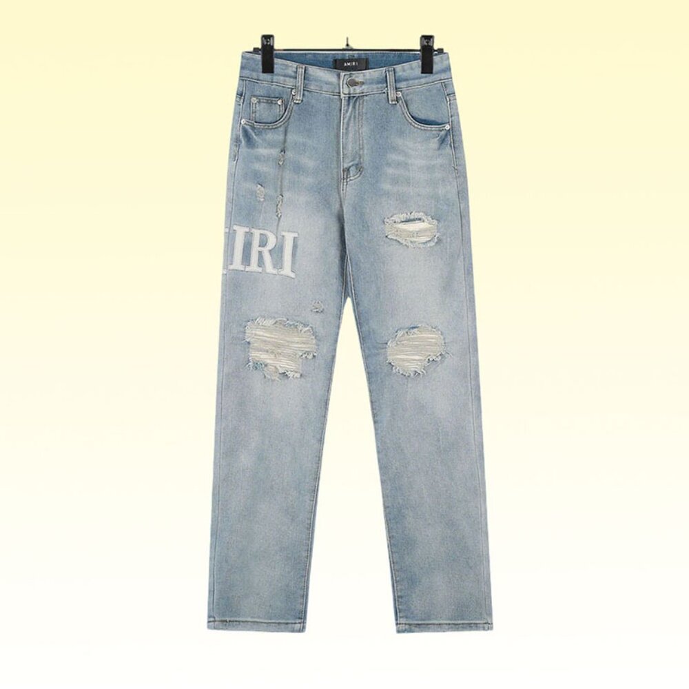 Amiri Classic Ripped Raw Edge Jeans